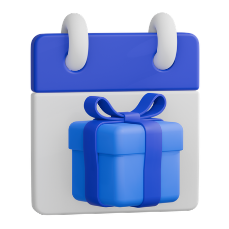 Calendar Gift  3D Icon