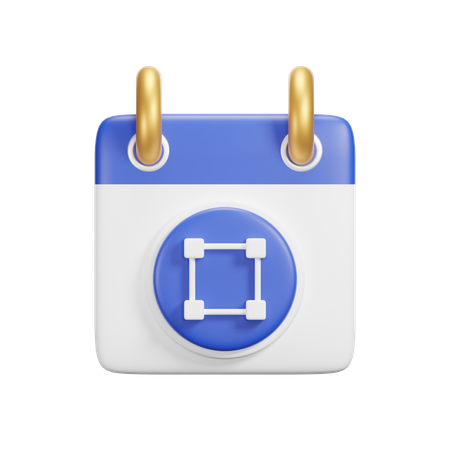 Calendar Graph  3D Icon