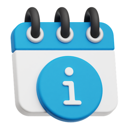 Calendar Info  3D Icon