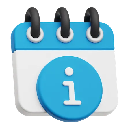 Calendar Info  3D Icon