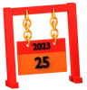 Calendar is showing 25 december