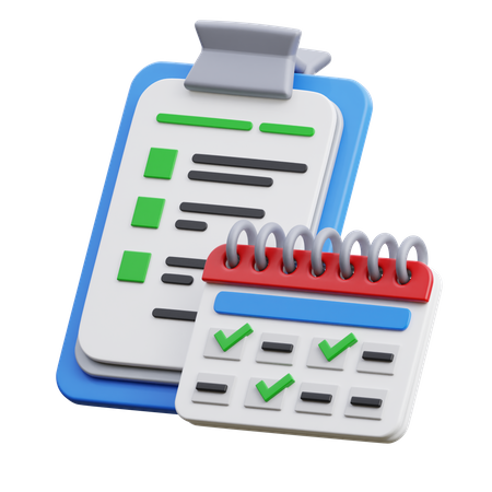 Calendar management  3D Icon