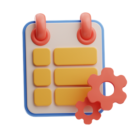 Calendar Management  3D Icon