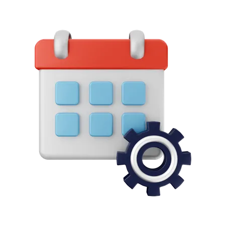 Calendar Management  3D Illustration