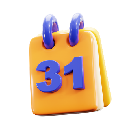 Calendar New Year  3D Icon