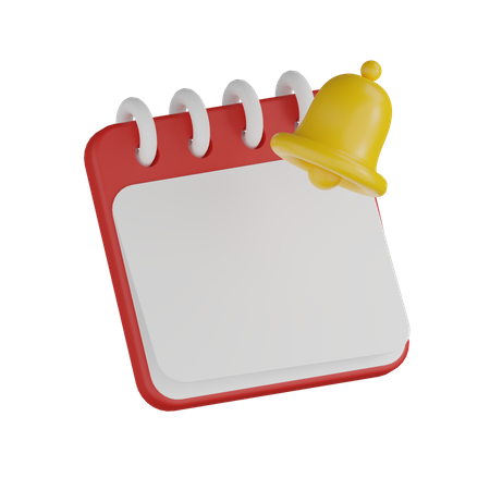 Calendar Notification  3D Icon