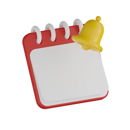 Calendar Notification  3D Icon