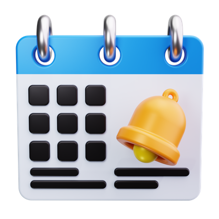 Calendar Notification  3D Icon