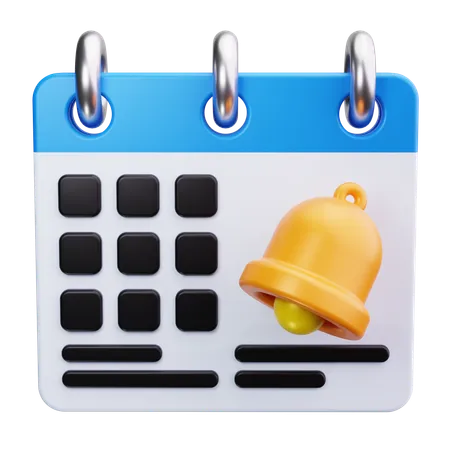 Calendar Notification  3D Icon