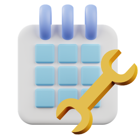 Calendar Pass Key  3D Icon