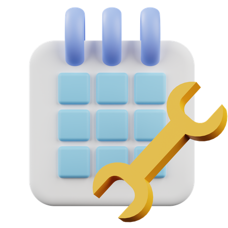 Calendar Pass Key  3D Icon