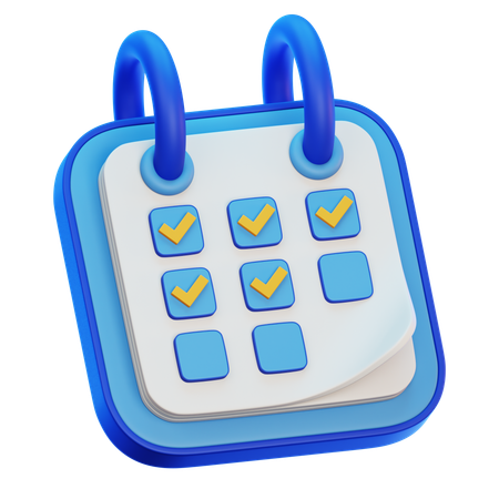 Calendar Planner  3D Icon
