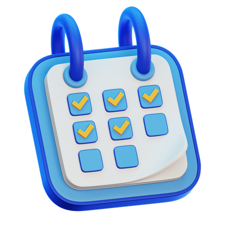 Calendar Planner  3D Icon