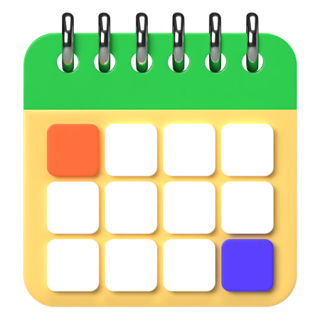 Calendar Planner  3D Icon