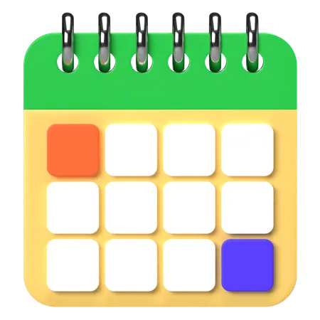 Calendar Planner  3D Icon