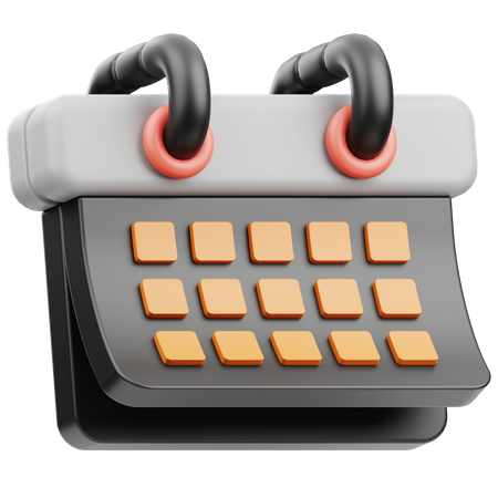 Calendar Planner  3D Icon
