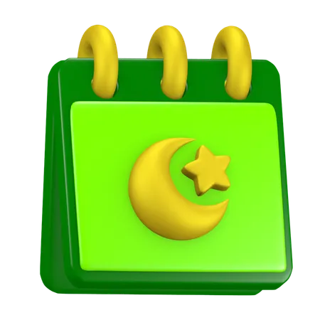 Calendar Ramadan  3D Icon