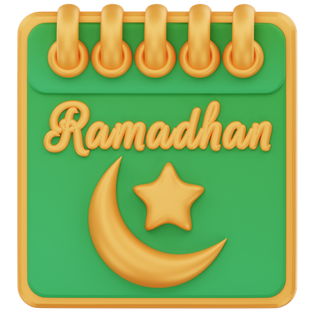 Calendar ramadhan  3D Icon