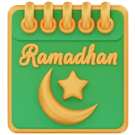 Calendar ramadhan  3D Icon