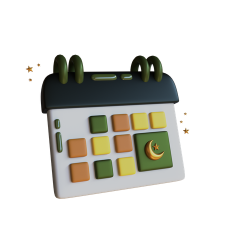 Calendar Ramadhan Karem  3D Icon