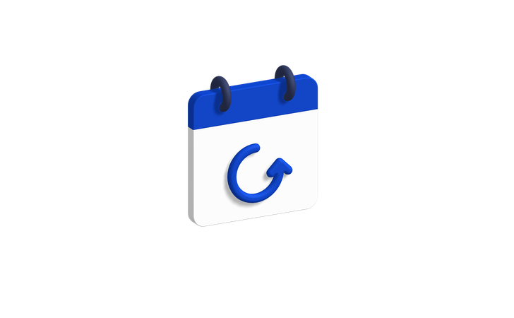 Calendar Reload  3D Icon