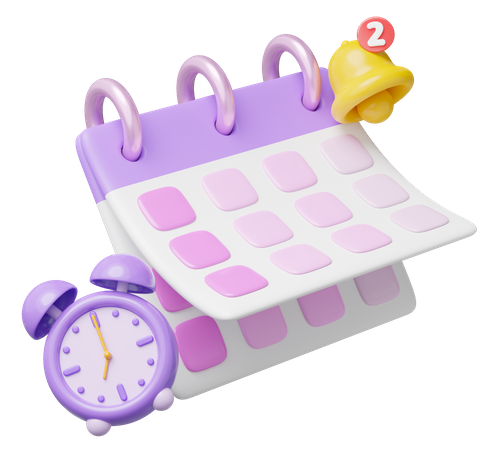 Calendar Reminder  3D Icon