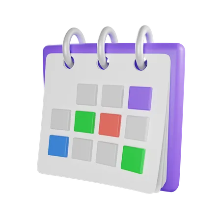 Calendar Schedule  3D Icon