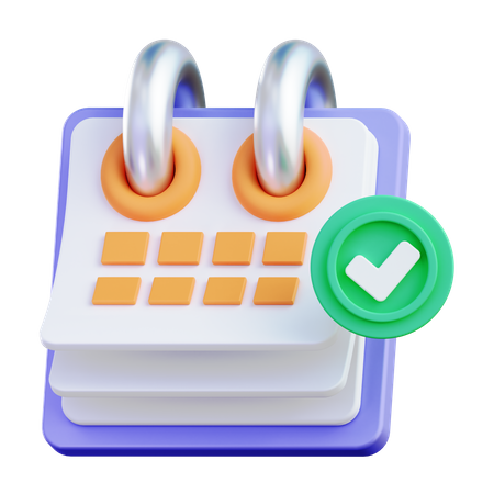 Calendar schedule  3D Icon