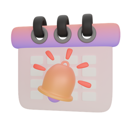 Calendar Schedule Notifications  3D Icon