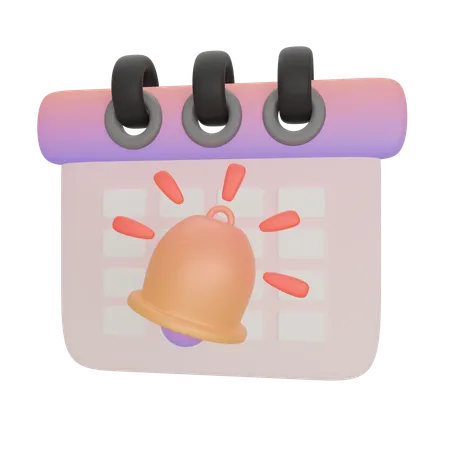 Calendar Schedule Notifications  3D Icon