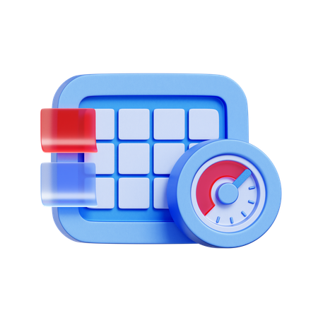 Calendar Scheduling  3D Icon