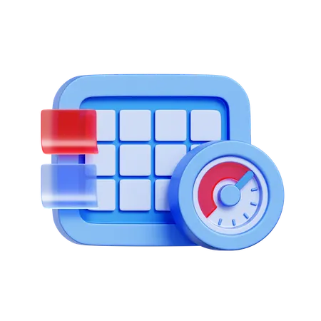 Calendar Scheduling  3D Icon