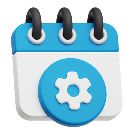 Calendar Setting  3D Icon
