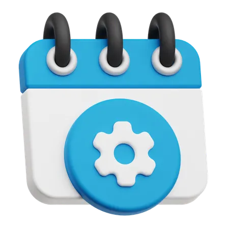Calendar Setting  3D Icon