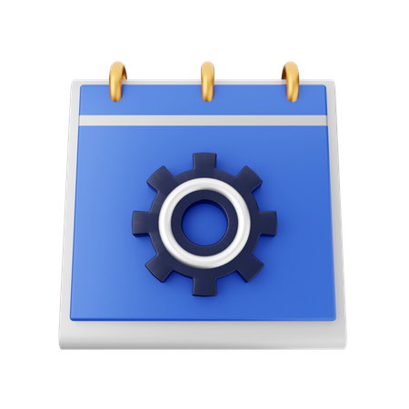 Calendar Setting  3D Icon