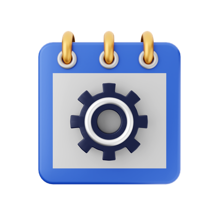 Calendar Setting  3D Icon