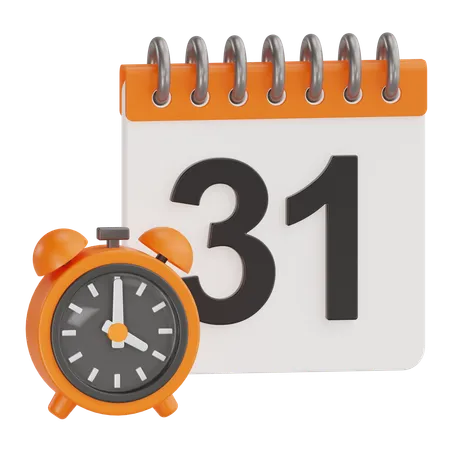 Calendar Time  3D Icon