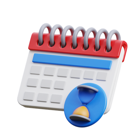 Calendar Time  3D Icon