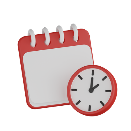 Calendar Time  3D Icon