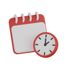 calendar time emoji 3d