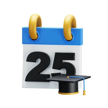 Calendario Simples 25 De Novembro Evento Do Dia Dos Professores Calendario Do Dia Da Formatura Ilustracao 3 D Feliz Dia Dos Professores 3D Icon