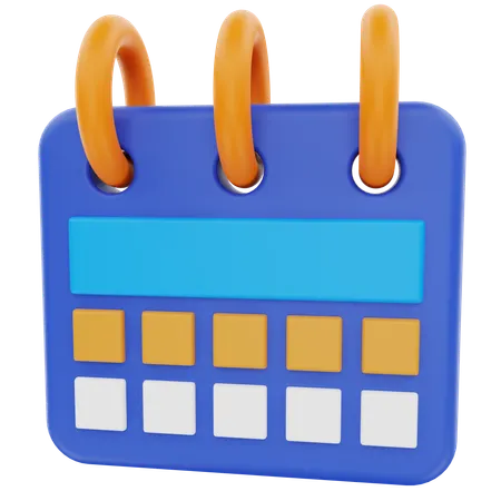 Calendário  3D Icon