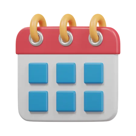 Calendário  3D Icon