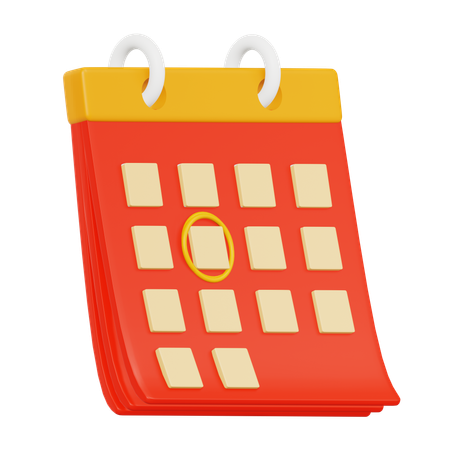 Calendário  3D Icon