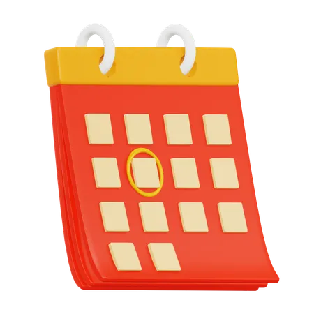 Calendário  3D Icon