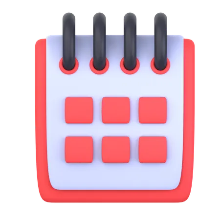 Calendario  3D Icon