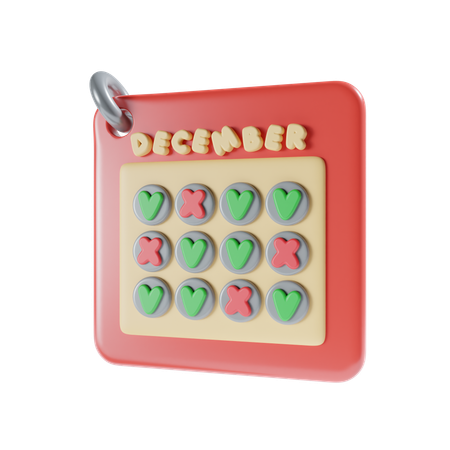 Calendário  3D Icon