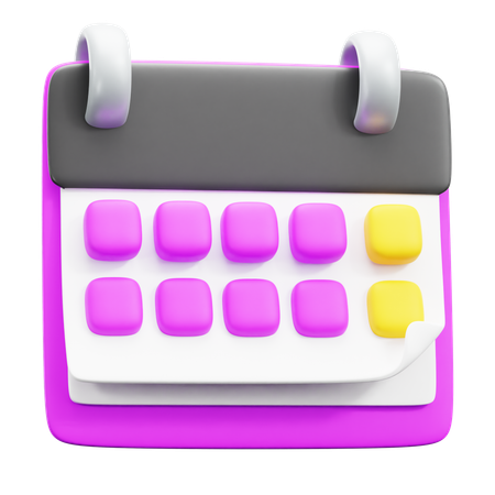 Calandrar  3D Icon