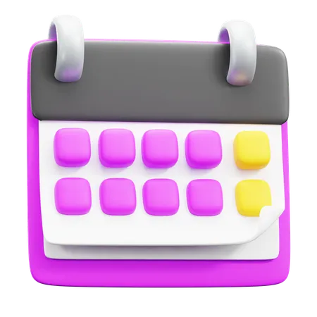 Calandrar  3D Icon