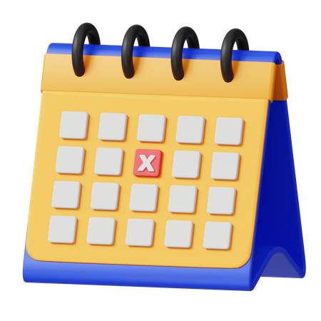 Calendário  3D Icon